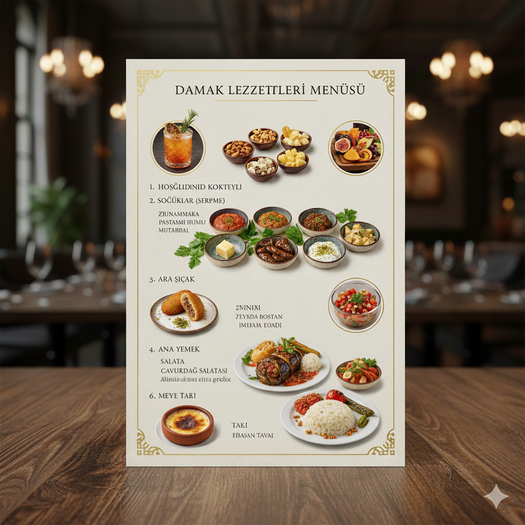 Damak Lezzetleri Menüsü