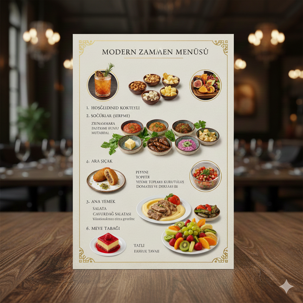 Modern Zaman Menüsü